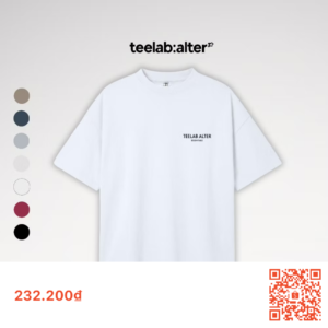 ￼Áo Thun Teelab Alter Oversize Cotton In Essentials Unisex TS379