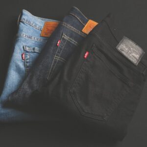 Quần jeans Straight Xanh