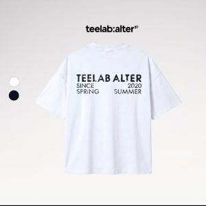 ￼Teelab Alter Oversized Cotton Tencel Tee TS397
